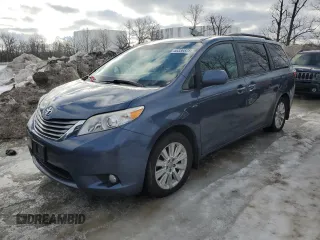 2016 Toyota Sienna Ltd with VIN 5TDDK3DC1GS135142, listed as a Copart auction lot 45336825 with 189,257 mi miles and Clean Title. Bid and sale history available at carsss.com. Image 1.