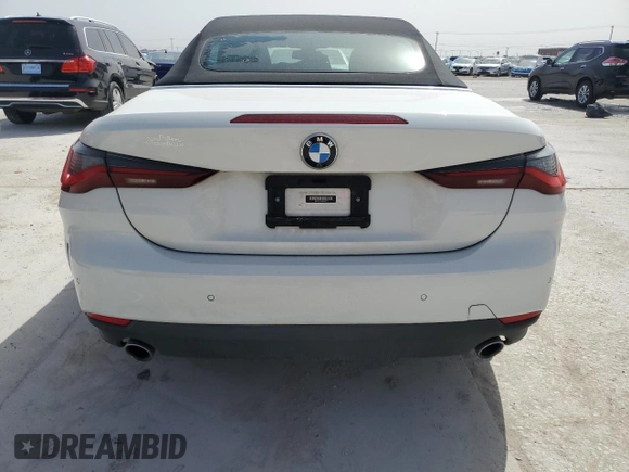 2021 BMW 4 Series 430i with VIN WBA23AT08MCG90733, listed as a Copart auction lot 47617915 with 18,904 mi miles and Salvage title. Bid and sale history available at DreamBid. Image 6.