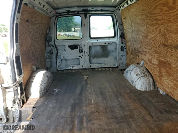 2007 Chevrolet Express Cargo Van with VIN 1GCFG15X971101110, listed as a Copart auction lot 58901194 with 0 mi miles and Salvage Title. Bid and sale history available at carsss.com. Image 10.