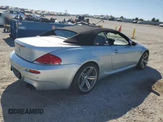 2007 BMW 6 Series M6 with VIN WBSEK93557CY78018, listed as a Copart auction lot 75722304 with 122,260 mi miles and Salvage Title. Bid and sale history available at carsss.com. Image 3.