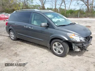 2008 Nissan Quest S z VIN 5N1BV28U18N107906, wystawiony jako IAAI lot #41941520 z przebiegiem 269 549 mil mil oraz . Historia ofert i sprzedaży dostępna na DreamBid. Obrazek 1.