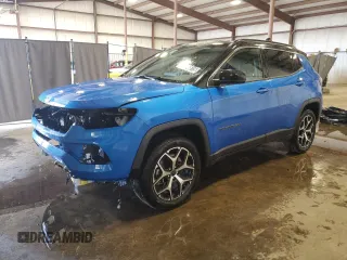 2025 Jeep Compass Limited z VIN 3C4NJDCNXST509519, wystawiony jako Copart lot #64876515 z przebiegiem 20 553 mil mil oraz Czysty tytuł • Clean title. Historia ofert i sprzedaży dostępna na DreamBid. Obrazek 1.