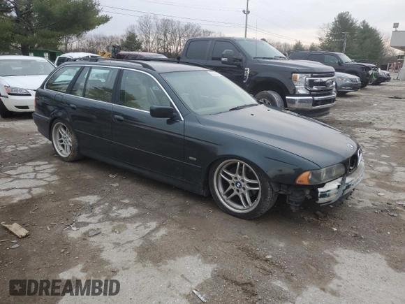2001 BMW 5 Series 525iT with VIN WBADS33431GD50002, listed as a Copart auction lot 86652624 with Not Provided miles and Salvage Title. Bid and sale history available at carsss.com. Image 4.