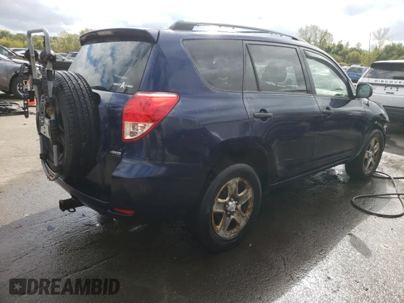 2007 Toyota RAV4 with VIN JTMBK35V575037535, listed as a Copart auction lot 72554074 with 167,443 mi miles and Salvage Title. Bid and sale history available at carsss.com. Image 3.
