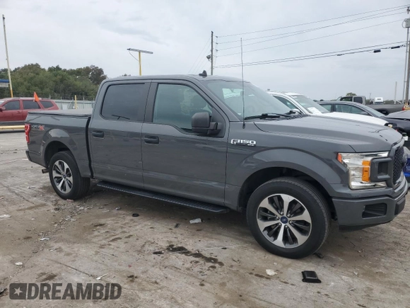 2020 Ford F-150 XL with VIN 1FTEW1CP8LFC51319, listed as a Copart auction lot 71306614 with 56,373 mi miles and Salvage Title. Bid and sale history available at carsss.com. Image 4.