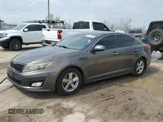 2015 Kia Optima LX with VIN 5XXGM4A74FG377802, listed as a Copart auction lot 51774195 with 176,105 mi miles and Salvage title. Bid and sale history available at DreamBid. Image 1.