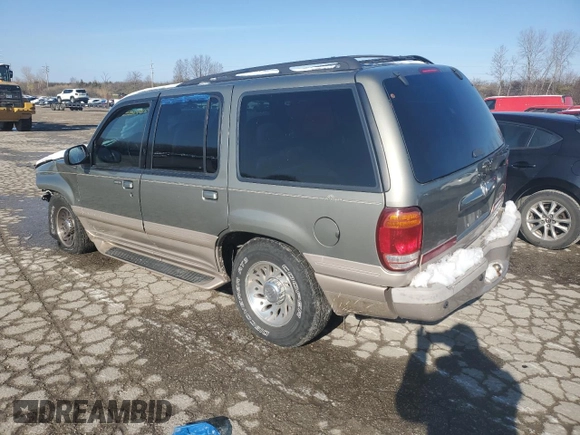 2001 Mercury Mountaineer with VIN 4M2ZU86P31UJ00676, listed as a Copart auction lot 82752844 with 160,886 mi miles and Salvage Title. Bid and sale history available at carsss.com. Image 2.