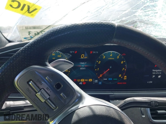 2021 Mercedes-Benz GLE 53 AMG with VIN 4JGFD6BB0MA403746, listed as a IAAI auction lot 42221763 with 68,541 mi miles and . Bid and sale history available at DreamBid. Image 7.