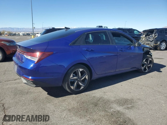 2023 Hyundai Elantra SEL with VIN KMHLS4AG3PU496730, listed as a Copart auction lot 45937035 with 40,453 mi miles and Salvage Title. Bid and sale history available at DreamBid. Image 3.