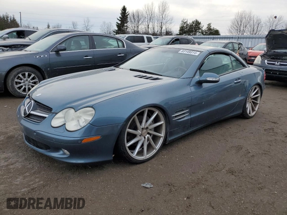 2003 Mercedes-Benz SL 500 with VIN WDBSK75F93F008171, listed as a Copart auction lot 83149314 with 152,312 mi miles and Clean title. Bid and sale history available at DreamBid. Image 1.