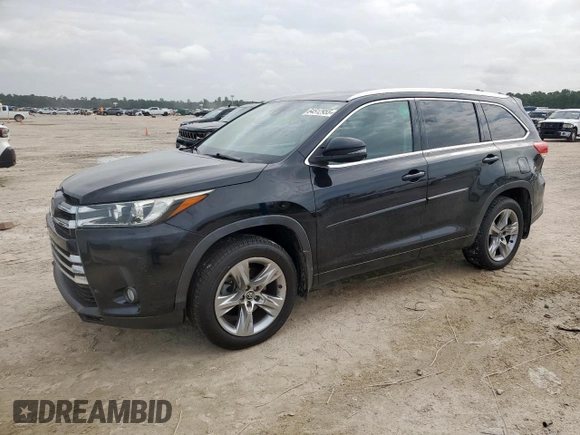 2017 Toyota Highlander Limited with VIN 5TDDZRFH5HS458974, listed as a Copart auction lot 64512955 with 213,743 mi miles and Clean title. Bid and sale history available at DreamBid. Image 1.