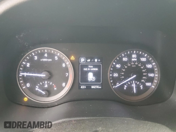 2018 Hyundai Tucson Sport with VIN KM8J33AL2JU707497, listed as a Copart auction lot 87053564 with 84,274 mi miles and Clean Title. Bid and sale history available at carsss.com. Image 9.