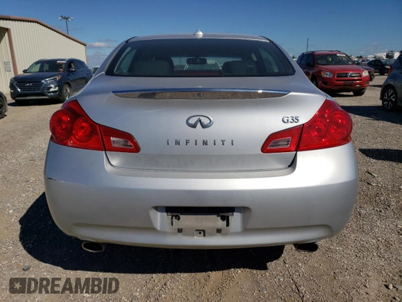 2008 Infiniti G35 with VIN JNKBV61E98M211403, listed as a Copart auction lot 71442184 with 110,632 mi miles and Salvage Title. Bid and sale history available at DreamBid. Image 6.