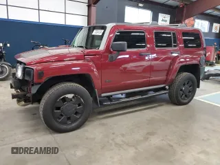 2009 Hummer H3 SUV with VIN 5GTEN13E998101288, listed as a Copart auction lot 73354134 with 105,767 mi miles and Salvage Title. Bid and sale history available at carsss.com. Image 1.