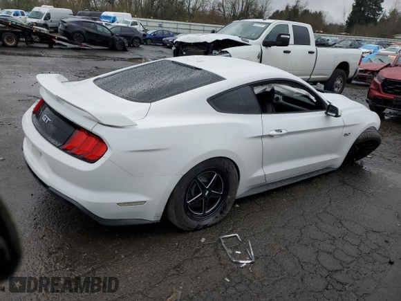 2019 Ford Mustang GT with VIN 1FA6P8CF4K5104152, listed as a Copart auction lot 49410255 with 30,809 mi miles and Salvage Title. Bid and sale history available at carsss.com. Image 3.