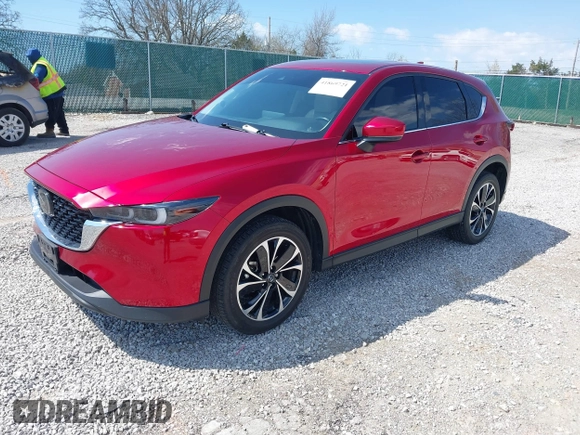 2022 Mazda CX-5 2.5 S Premium Package with VIN JM3KFBDM5N1532837, listed as a IAAI auction lot 41869721 with 59,249 mi miles. Bid and sale history available at carsss.com. Image 18.