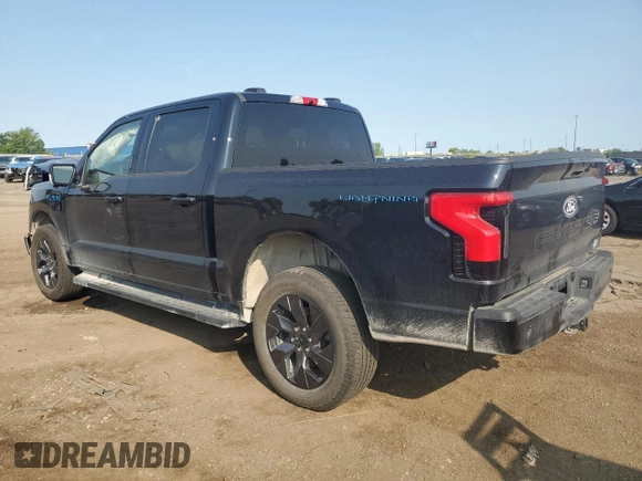 2024 Ford F-150 Lightning Flash with VIN 1FT6W3L75RWG27385, listed as a Copart auction lot 58961275 with 6,010 mi miles and Clean title. Bid and sale history available at DreamBid. Image 2.