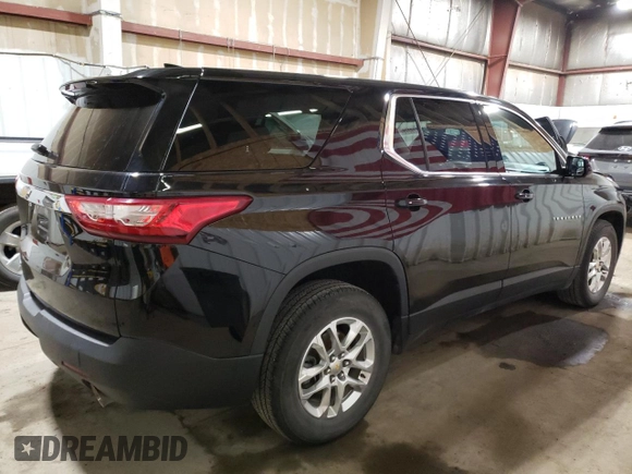 2018 Chevrolet Traverse LS z VIN 1GNEVFKW6JJ133196, wystawiony jako Copart lot #54419275 z przebiegiem 93 345 mil mil oraz Nie do naprawy • Non repairable. Historia ofert i sprzedaży dostępna na DreamBid. Obrazek 3.