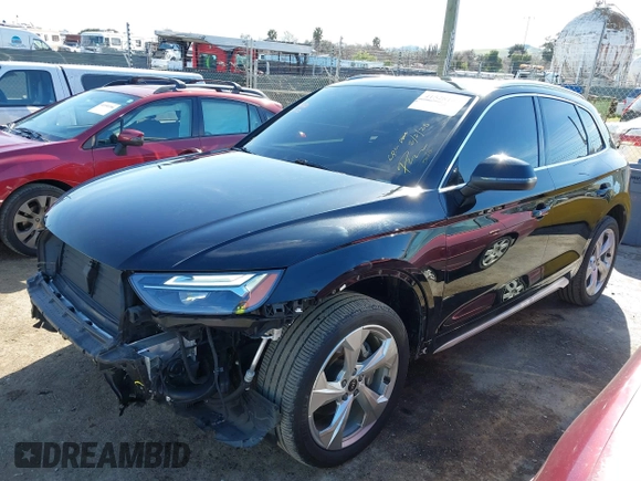 2021 Audi Q5 Premium Plus with VIN WA1BAAFY9M2029378, listed as a IAAI auction lot 41528103 with 47,326 mi miles. Bid and sale history available at carsss.com. Image 18.