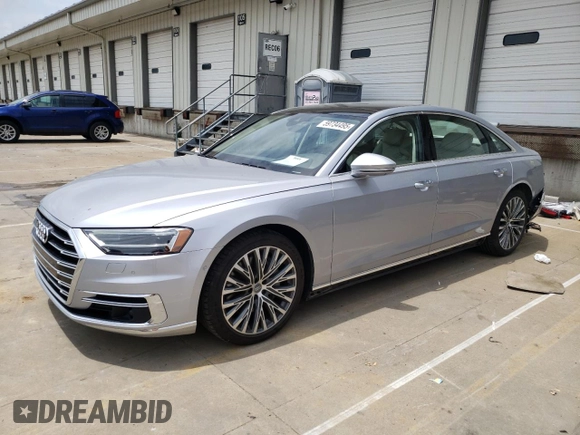 2019 Audi A8 с VIN WAU8DAF83KN010955, выставлен на аукционе Copart как лот 59734495 с пробегом 30 479 миль миль и Списание • Salvage title. История ставок и продаж доступна на DreamBid. Изображение 1.