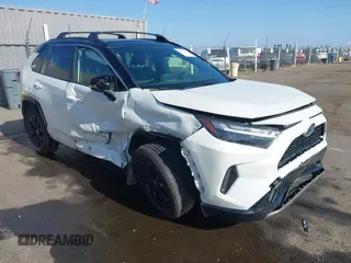2022 Toyota RAV4 Hybrid XSE with VIN JTME6RFV9ND534822, listed as a IAAI auction lot 42477646 with 49,991 mi miles and . Bid and sale history available at DreamBid. Image 1.