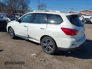 2018 Nissan Pathfinder SV with VIN 5N1DR2MN8JC618011, listed as a IAAI auction lot 41482884 with 113,915 mi miles. Bid and sale history available at carsss.com. Image 3.
