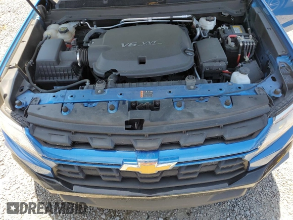 2021 Chevrolet Colorado 2WD LT with VIN 1GCGSCEN3M1297005, listed as a Copart auction lot 54363325 with 74,825 mi miles and Salvage Title. Bid and sale history available at DreamBid. Image 11.