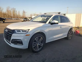 2020 Audi Q5 S line Prestige with VIN WA1F2AFY8L2088905, listed as a Copart auction lot 86756334 with 38,605 mi miles and Salvage Title. Bid and sale history available at carsss.com. Image 1.