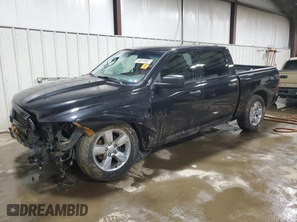 2018 Ram 1500 Express z VIN 1C6RR7KT3JS116514, wystawiony jako Copart lot #43818905 z przebiegiem 165 552 mil mil oraz Szkoda całkowita • Salvage title. Historia ofert i sprzedaży dostępna na DreamBid. Obrazek 1.