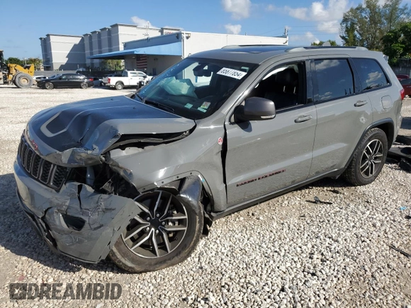2021 Jeep Grand Cherokee Trailhawk with VIN 1C4RJFLGXMC880340, listed as a Copart auction lot 85877854 with 44,276 mi miles and Non Repairable. Bid and sale history available at carsss.com. Image 1.
