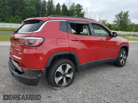 2017 Jeep Compass Latitude z VIN 3C4NJDBB5HT681683, wystawiony jako Copart lot #62938685 z przebiegiem 163 017 mil mil oraz Szkoda całkowita • Salvage title. Historia ofert i sprzedaży dostępna na DreamBid. Obrazek 3.