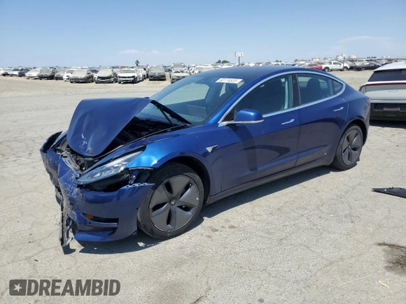 2018 Tesla Model 3 Long Range Battery z VIN 5YJ3E1EA4JF056385, wystawiony jako Copart lot #60174535 z przebiegiem 79 840 mil mil oraz Czysty tytuł • Clean title. Historia ofert i sprzedaży dostępna na DreamBid. Obrazek 1.