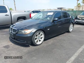 2007 BMW 3 Series 335i with VIN WBAVB73507VF54233, listed as a IAAI auction lot 39816172 with 96,076 mi miles. Bid and sale history available at carsss.com. Image 2.