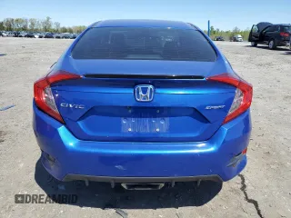 2019 Honda Civic Sport with VIN 19XFC2F86KE038109, listed as a Copart auction lot 53722175 with 89,615 mi miles and Salvage Title. Bid and sale history available at DreamBid. Image 6.