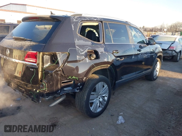2019 Volkswagen Atlas SEL with VIN 1V2ER2CAXKC547918, listed as a IAAI auction lot 41278157 with 48,175 mi miles and . Bid and sale history available at DreamBid. Image 4.