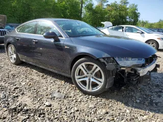 2017 Audi A7 Premium Plus with VIN WAUW2AFC1HN039185, listed as a Copart auction lot 55632224 with 75,116 mi miles and Salvage Title. Bid and sale history available at carsss.com. Image 4.