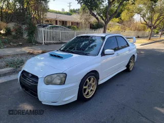 2004 Subaru Impreza Sedan (Natl) WRX STi w/Gold Wheels with VIN JF1GD70634L521191, listed as a Copart auction lot 42081255 with 181,354 mi miles and Salvage Title. Bid and sale history available at carsss.com. Image 2.