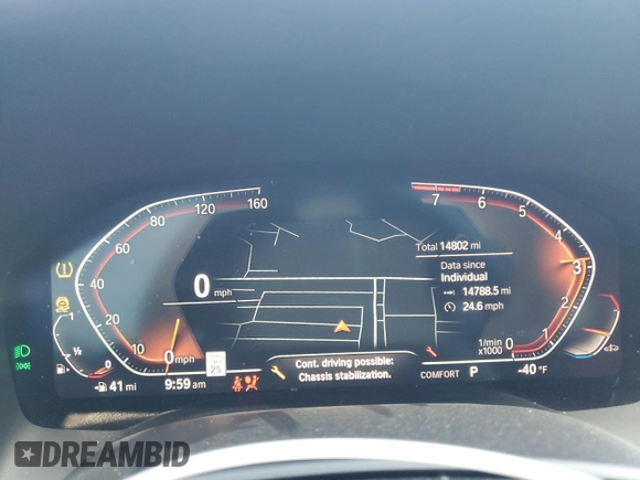 2024 BMW 8 Series 840i with VIN WBAGV2C08RCP97713, listed as a Copart auction lot 57355405 with 14,802 mi miles and Salvage title. Bid and sale history available at DreamBid. Image 9.