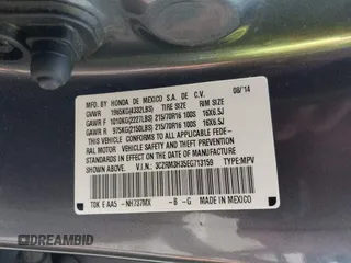2014 Honda CR-V LX z VIN 3CZRM3H35EG713159, wystawiony jako IAAI lot #42157612 z przebiegiem 89 130 mil mil oraz . Historia ofert i sprzedaży dostępna na DreamBid. Obrazek 9.