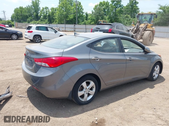 2013 Hyundai Elantra GLS with VIN 5NPDH4AE0DH309679, listed as a IAAI auction lot 42573400 with 173,948 mi miles and . Bid and sale history available at DreamBid. Image 4.