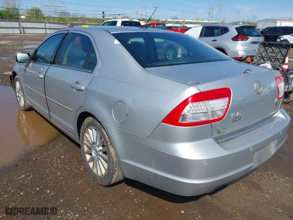 2009 Mercury Milan Premier with VIN 3MEHM08149R628725, listed as a IAAI auction lot 41981504 with 189,652 mi miles. Bid and sale history available at carsss.com. Image 3.
