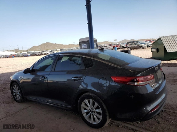 2017 Kia Optima LX with VIN 5XXGT4L38HG121842, listed as a Copart auction lot 47053965 with 150,470 mi miles and Salvage Title. Bid and sale history available at carsss.com. Image 2.