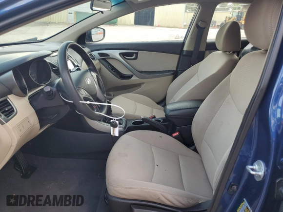 2016 Hyundai Elantra SE with VIN 5NPDH4AE0GH753374, listed as a Copart auction lot 61008175 with 128,187 mi miles and Salvage title. Bid and sale history available at DreamBid. Image 7.