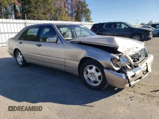 1999 Mercedes-Benz S-Class with VIN WDBGA43G0XA408836, listed as a Copart auction lot 83795814 with 145,278 mi miles and Salvage Title. Bid and sale history available at carsss.com. Image 4.