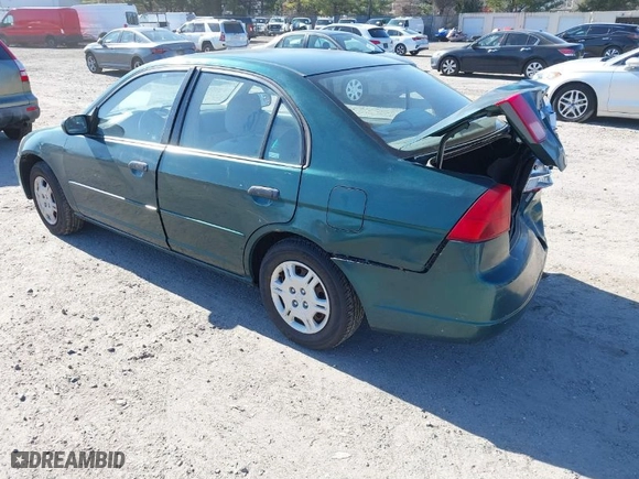 2001 Honda Civic LX with VIN 2HGES16551H567764, listed as a IAAI auction lot 41908288 with 137,740 mi miles. Bid and sale history available at carsss.com. Image 3.