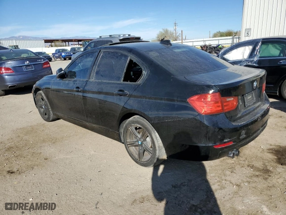 2013 BMW 3 Series 328i with VIN WBA3C1G59DNR45630, listed as a Copart auction lot 44560575 with 0 mi miles and Salvage Title. Bid and sale history available at carsss.com. Image 2.