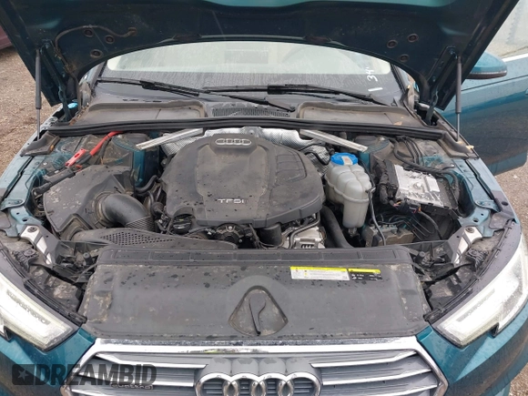 2017 Audi A4 with VIN WAUENBF41HA063494, listed as a IAAI auction lot 41965803 with 61,926 mi miles and . Bid and sale history available at DreamBid. Image 10.
