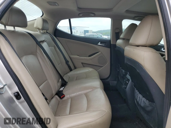 2013 Kia Optima EX z VIN 5XXGN4A76DG124488, wystawiony jako Copart lot #59487325 z przebiegiem 161 440 mil mil oraz Szkoda całkowita • Salvage title. Historia ofert i sprzedaży dostępna na DreamBid. Obrazek 10.