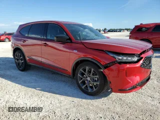2023 Acura MDX w/A-Spec Package with VIN 5J8YE1H00PL036330, listed as a Copart auction lot 62253703 with 4,704 mi miles. Bid and sale history available at carsss.com. Image 4.