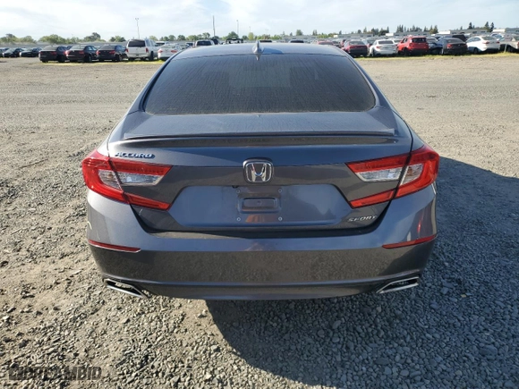2019 Honda Accord Sedan Sport 1.5T with VIN 1HGCV1F37KA080563, listed as a Copart auction lot 52409685 with 100,132 mi miles and Salvage Title. Bid and sale history available at carsss.com. Image 6.